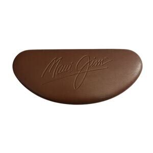 Maui Jim Eyeglass Sunglass Case Hard Clam Shell Brown